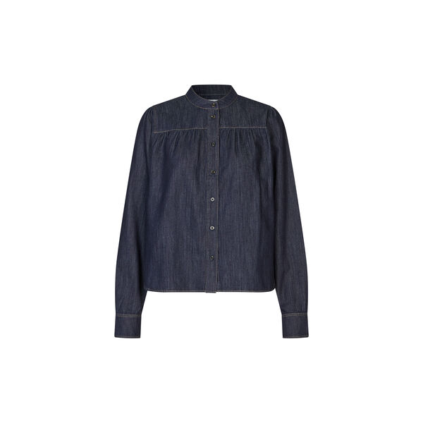 Dera Denim Shirt, dark blue denim, Second Female
