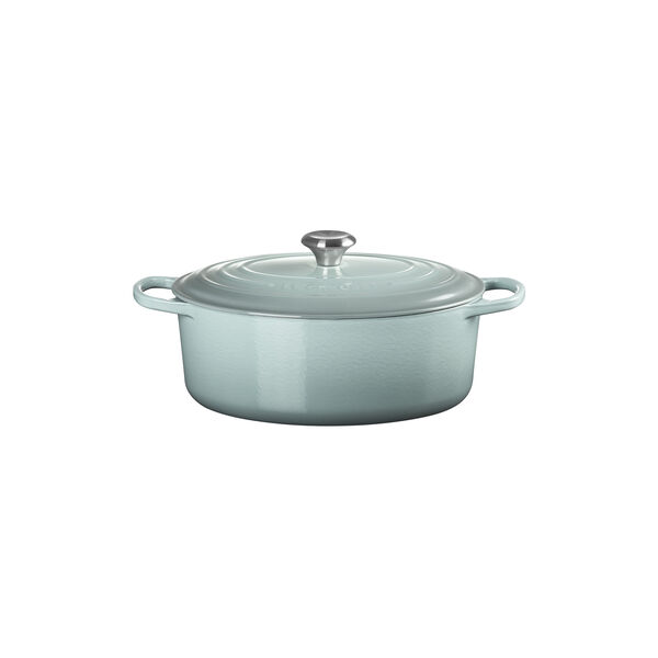 Signature st&oslash;bejern oval gryde &Oslash; 31 cm, sea salt, Le Creuset