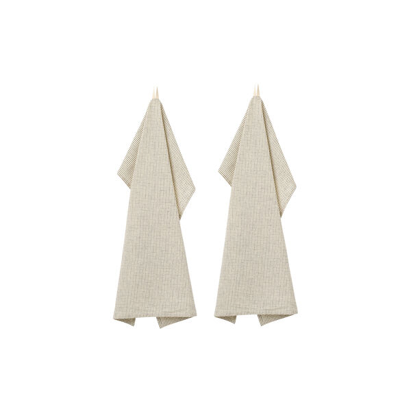 PENNY VISKETYKKER 2-PACK, creme black plaid, Studio Feder