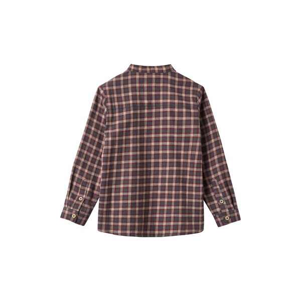 Shirt L/S Willum, blue holiday check, Wheat
