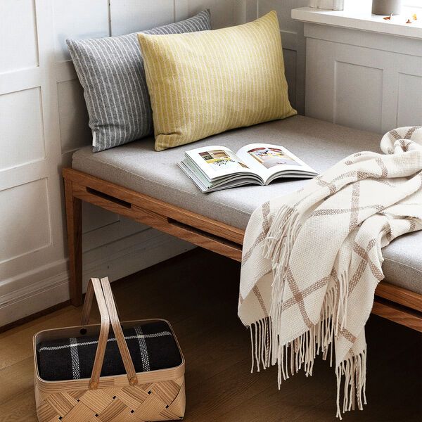 Tartan plaid, ivory, ELVANG