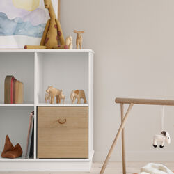 Wood reol 5x2 vandret med sokkel, Oliver Furniture