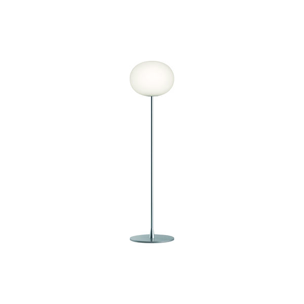 Glo-Ball F1 Floor Lamp, silver/opal, Flos
