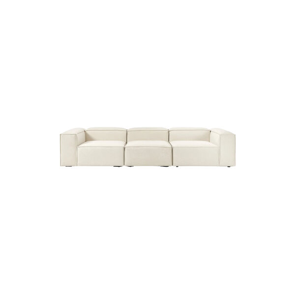 Lennon modulær 4-pers. sofa, vævet off white, Westwing Collection