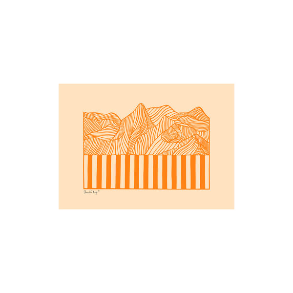 Papercut 04, orange, Pel&eacute;ton