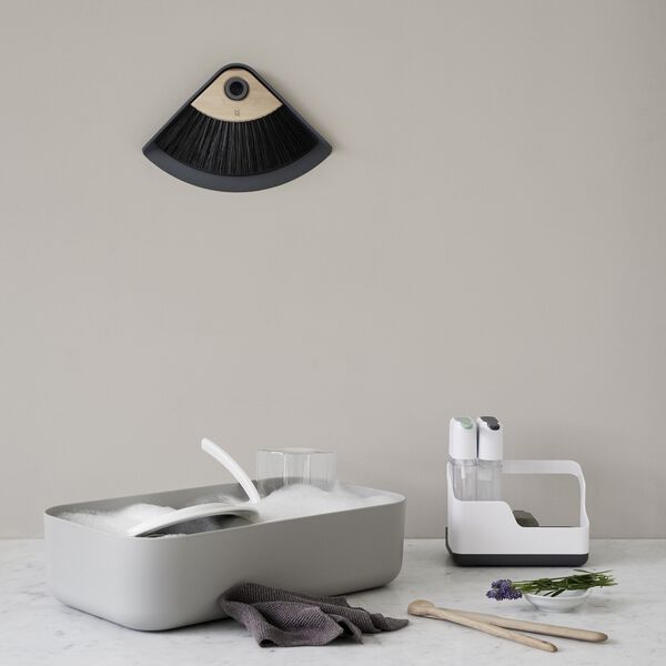 SWEEP-IT fejebakke og kost, grey, RIG-TIG