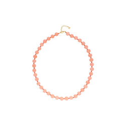 Jasmine small halsk&aelig;de, peach, Nuni Copenhagen