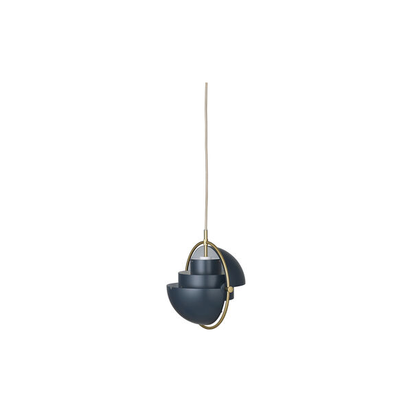 Multi-Lite Pendant, midnight blue/brass Multi-Lite Pendant, midnight blue/brass, GUBI