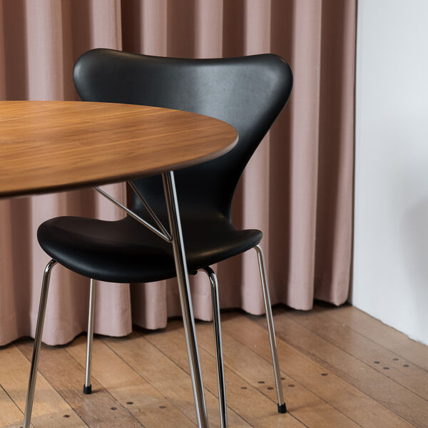 Serie 7™ 3107 fuldpolstret stol, dark brown/chrome Serie 7™ 3107 fuldpolstret stol, dark brown/chrome, Fritz Hansen