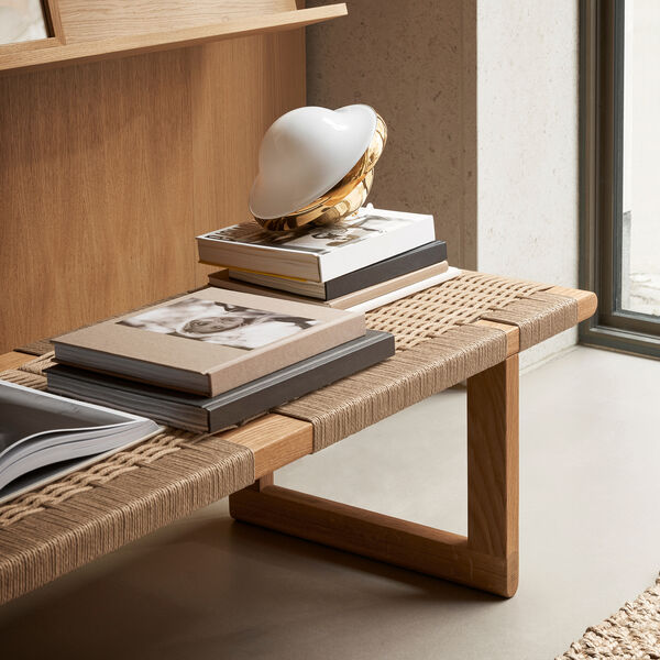 BM0489L Table Bench bord, olieret eg/natur, Carl Hansen & S&oslash;n