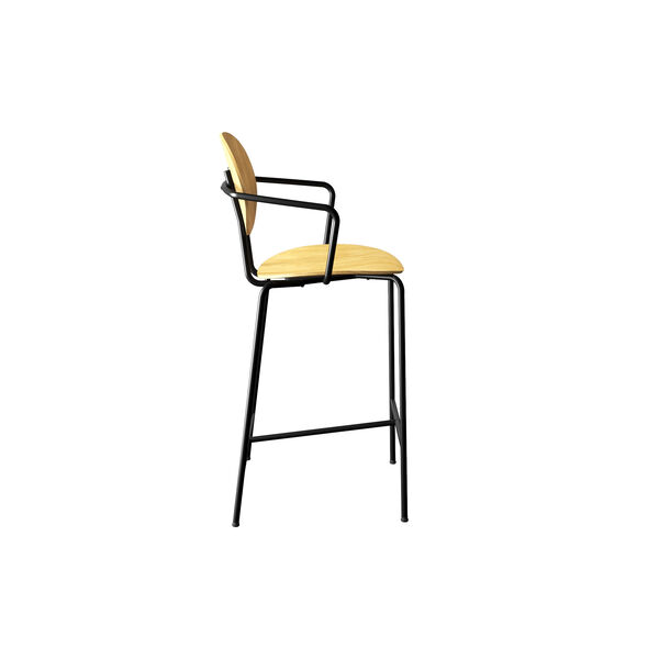 PIET HEIN Counter Chair with Arms, olieret eg, Sibast Furniture