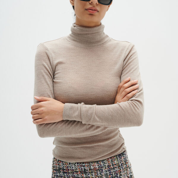 FangIW Rollneck, oatmeal melange, InWear