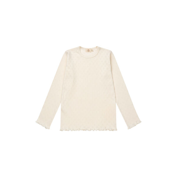 Pointelle Heart LS Tee, Copenhagen Colors Organics