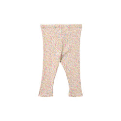 Jersey Leggings Jules, blush flower meadow, Wheat