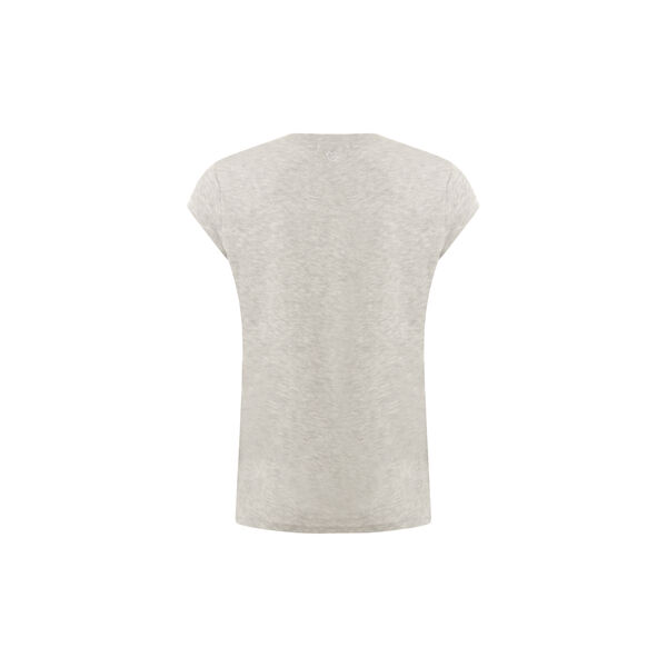 CC Heart Basic V-neck T-shirt, light grey melange CC Heart Basic V-neck T-shirt, light grey melange, Coster Copenhagen