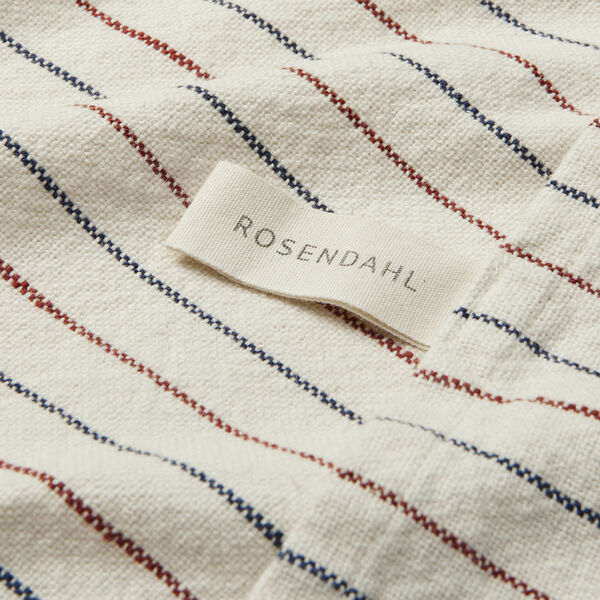 Garn viskestykke, bl&aring;/terracotta, Rosendahl