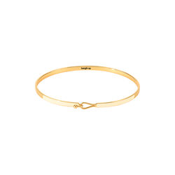 LILY Bracelet, white sand, bangle up