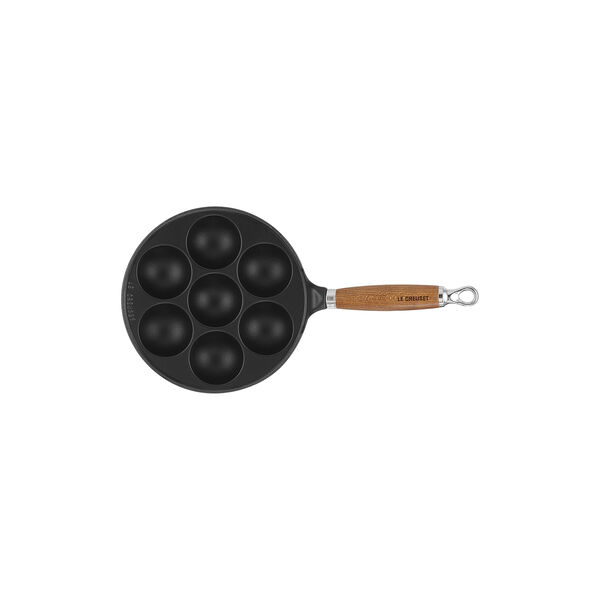 &AElig;bleskivepande med tr&aelig;h&aring;ndtag 20 cm, matte black, Le Creuset