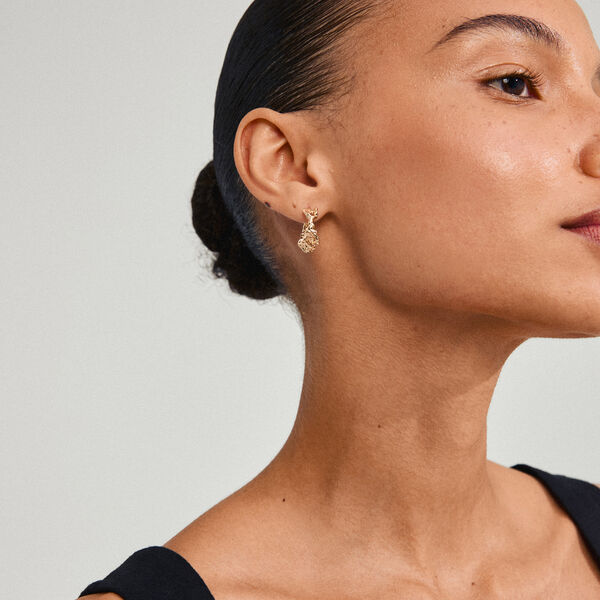 TRUST &Oslash;reringe Medium, gold plated, Pilgrim