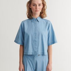 Cody SS Shirt, light wash, Basic Apparel
