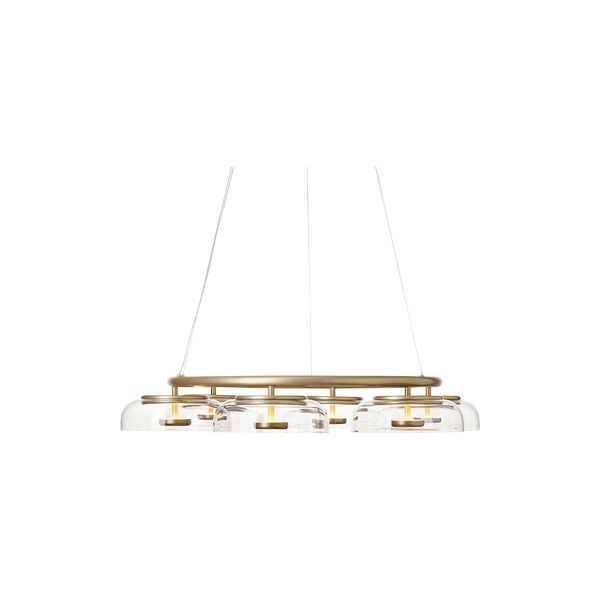 Blossi 6 Pendant, nordic gold/clear, Nuura