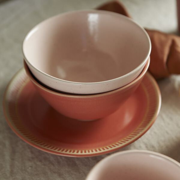 Colorit tallerken Ø 19 cm, coral, Knabstrup Keramik