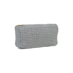 Strikket Clutch Petra, med grey melange, By LOHN