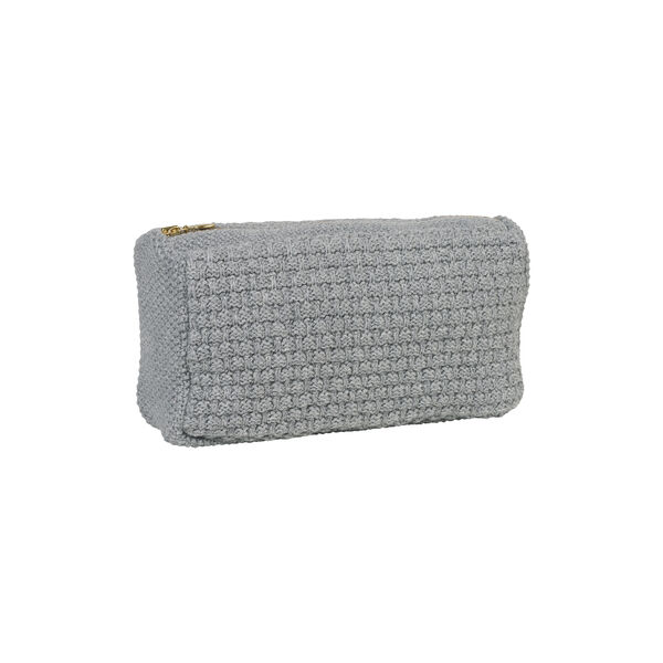 Strikket Clutch Petra, med grey melange, By LOHN