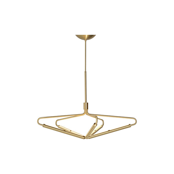 Archangel 5 415 Wide Chandelier, brass, Rubn