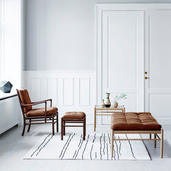 OW149 Colonial Chair loungestol, olieret valnød/cognac OW149 Colonial Chair loungestol, olieret valnød/cognac, Carl Hansen & Søn