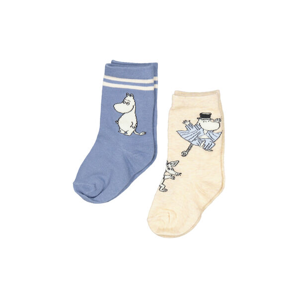 Socks 2-pack, dark night moomin Socks 2-pack, dark night moomin, MarMar Copenhagen
