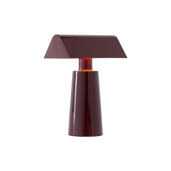 Caret MF1 Portable bordlampe, dark burgundy Caret MF1 Portable bordlampe, dark burgundy, &Tradition