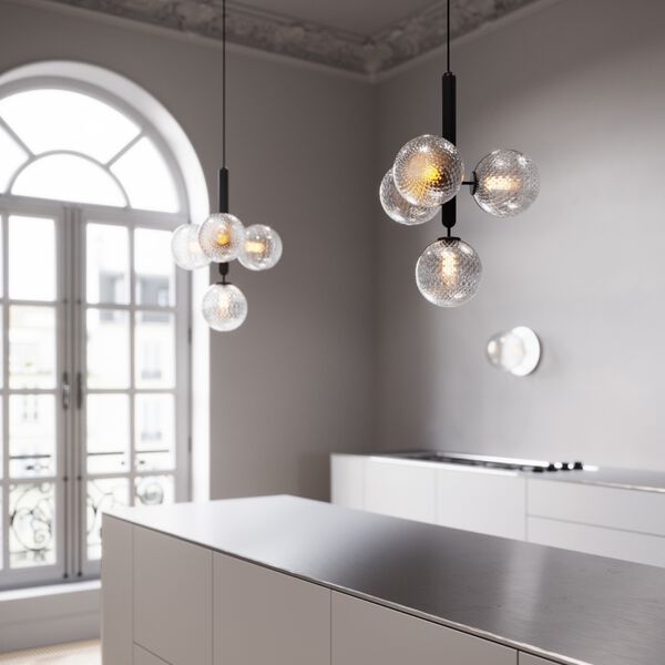 Miira 4 Pendant, rock grey/optic clear Miira 4 Pendant, rock grey/optic clear, Nuura