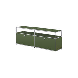 USM Haller | Model O2 | Olive Green | TV-m&oslash;bel, USM Haller