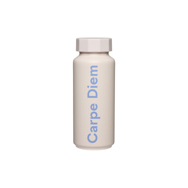 Termoflaske CARPE DIEM, pastel beige, Design Letters