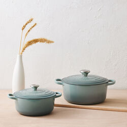 Signature rund gryde &Oslash; 24 cm, sea salt, Le Creuset