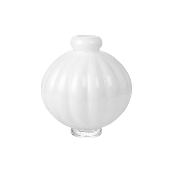 Balloon vase 01, opal white, Louise Roe