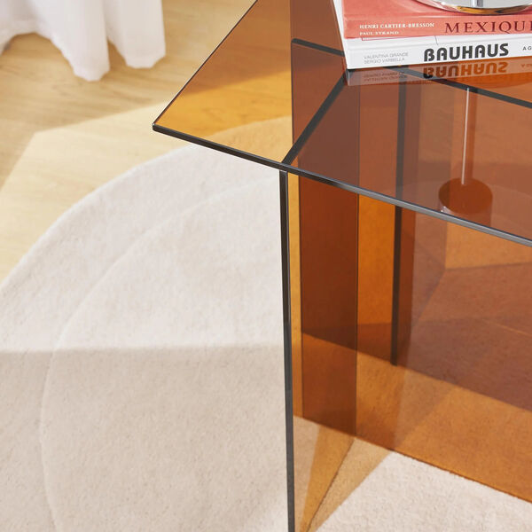 Anouk glassidebord, brun gennemsigtig, Westwing Collection