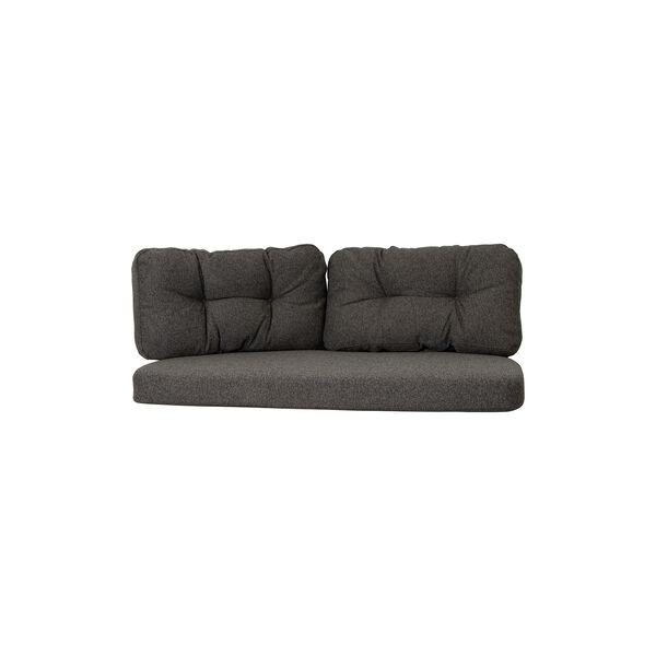 Ocean large 2-pers. sofa hyndes&aelig;t, dark grey, Cane-line
