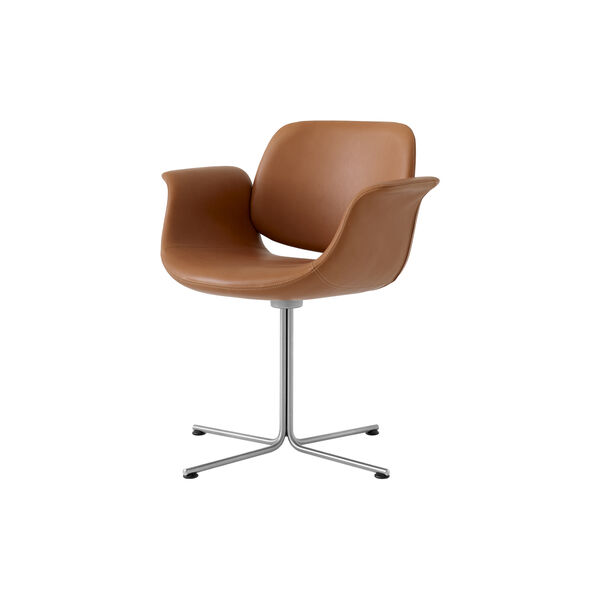 Flamingo Chair med fast stel, Cognac 95, Fredericia Furniture