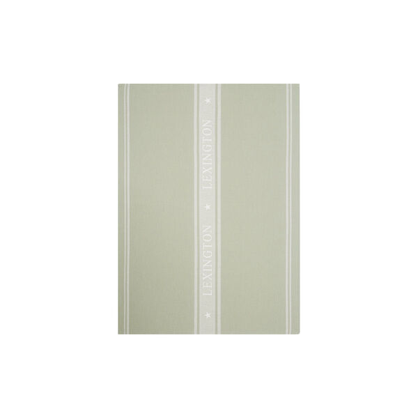 Icons Cotton Jacquard Star Kitchen Towel, sage green/white, Lexington