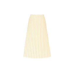 Louise Skirt, sand/orange stripe, LA RŌUGE