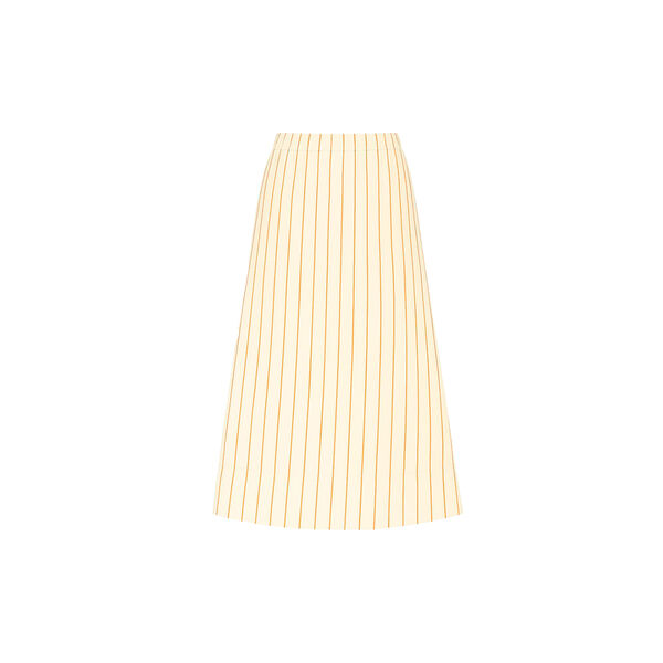 Louise Skirt, sand/orange stripe, LA RŌUGE