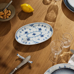 Musselmalet Halvblonde asiet 23,5 cm, Royal Copenhagen