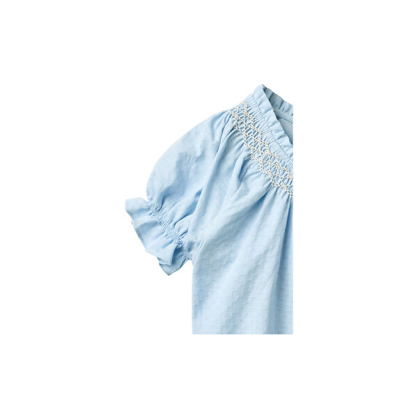 Blouse w. Smock w. Emb., Copenhagen Colors Organics