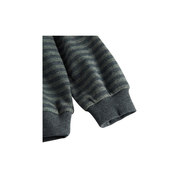 Thanos Polo Sweat, forest stripe mel. Thanos Polo Sweat, forest stripe mel., MarMar Copenhagen