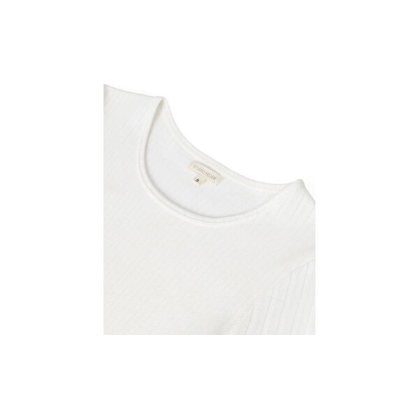 Gertrud pointelle bluse, white, Studio Feder