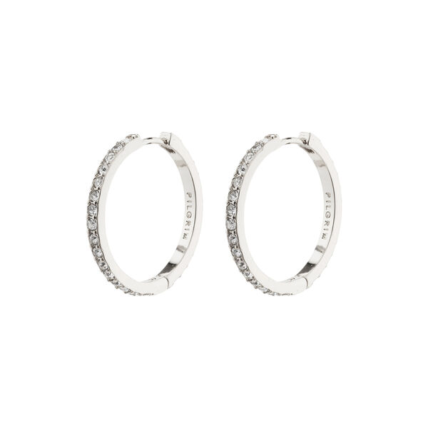 EBNA store krystal hoops, s&oslash;lvbelagt, Pilgrim