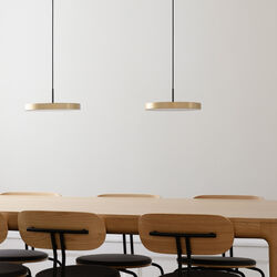 Asteria Plus Pendant, brass/black, UMAGE