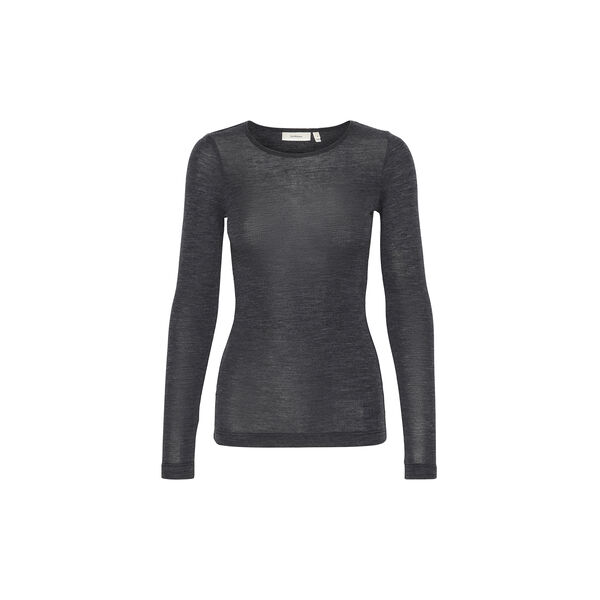 FangIW T-Shirt LS, granite melange, InWear